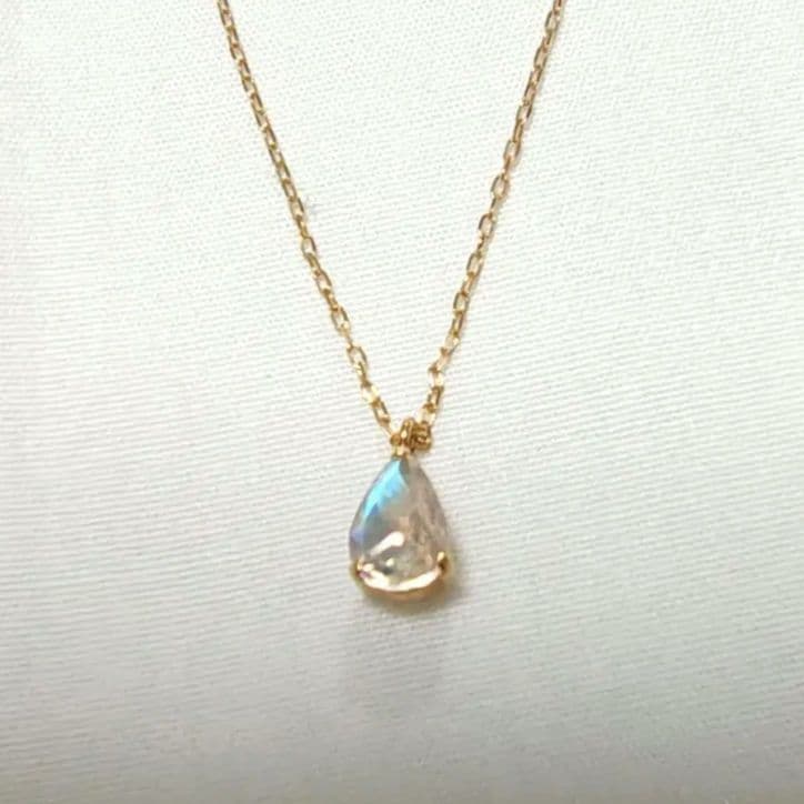 k10YG　ムーンストーン ネックレス　40cm