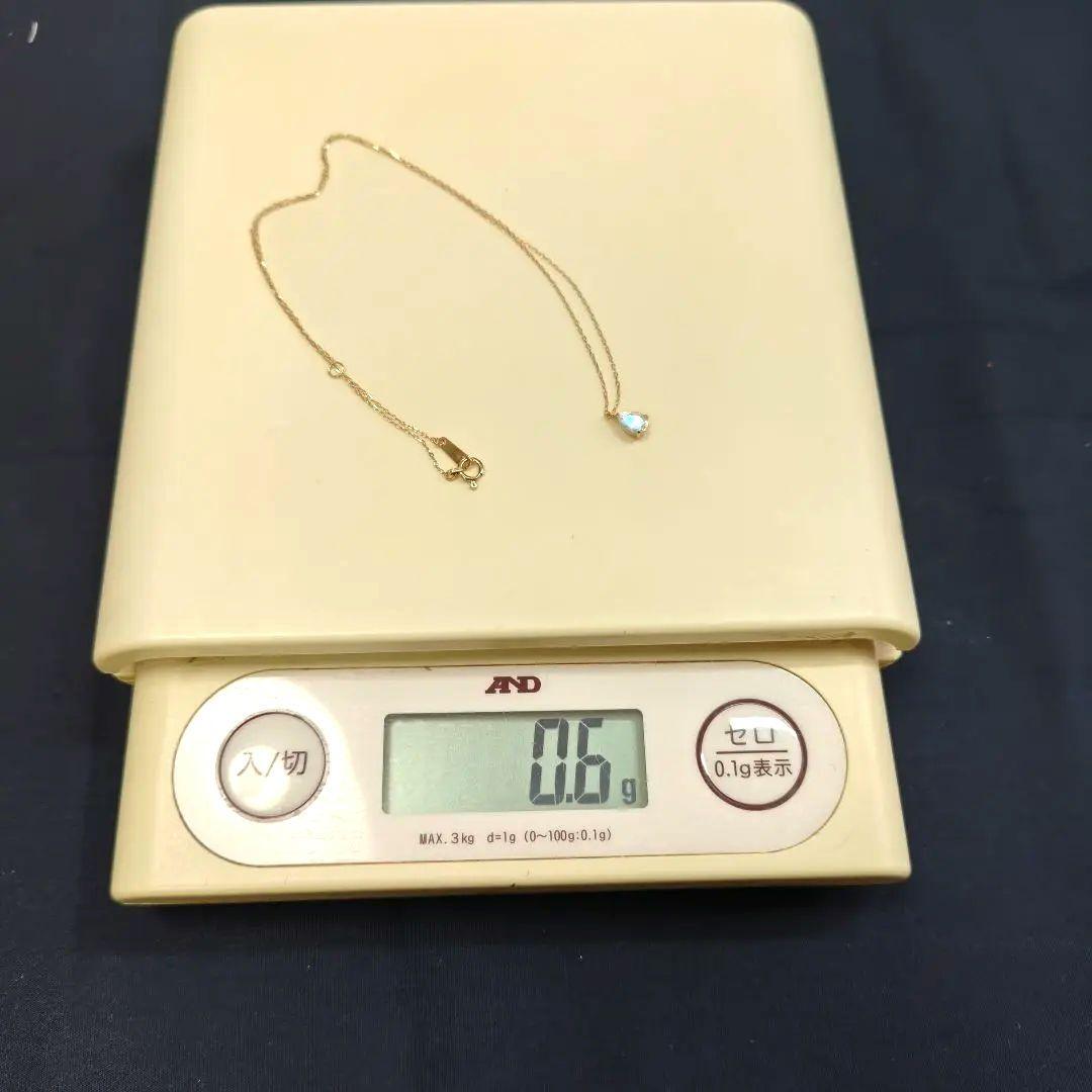 k10YG　ムーンストーン ネックレス　40cm
