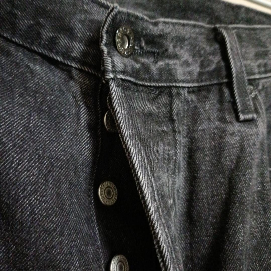 501　ブラックデニムパンツ　別注　セルビッチ　エディフィス