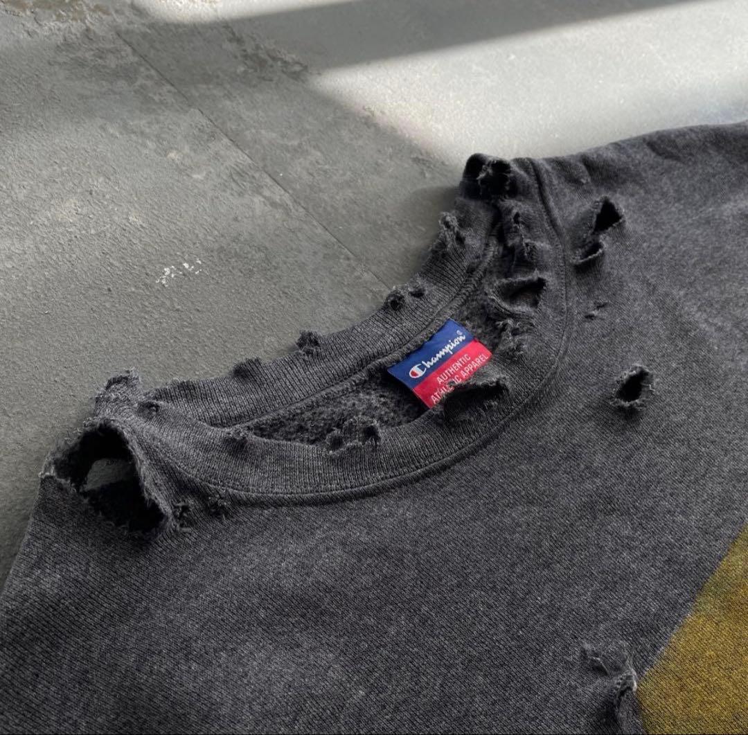 90's Champion XL ナンバーペイント boro sweat