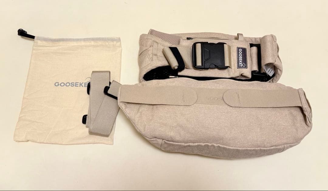 KET グスケット365抱っこ紐Plusベージュ 収納袋付き