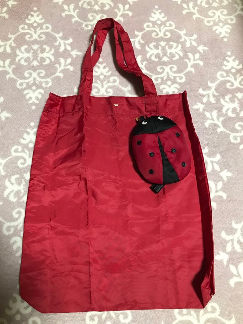 レア❗️アニヤハインドマーチ　エコバッグ てんとう虫ポーチ付き