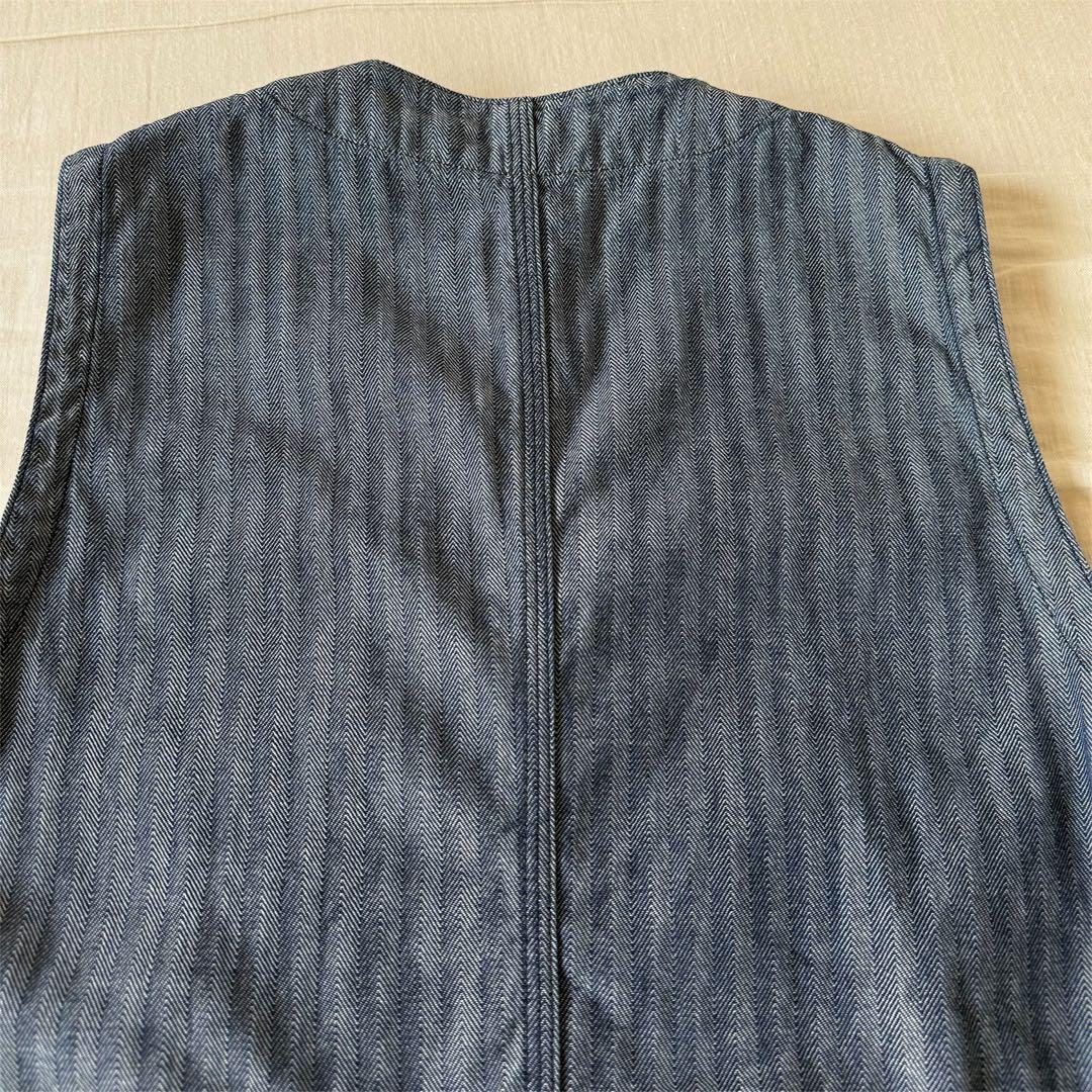 希少 TCB jeans Foremen Vest インディゴHBT 38