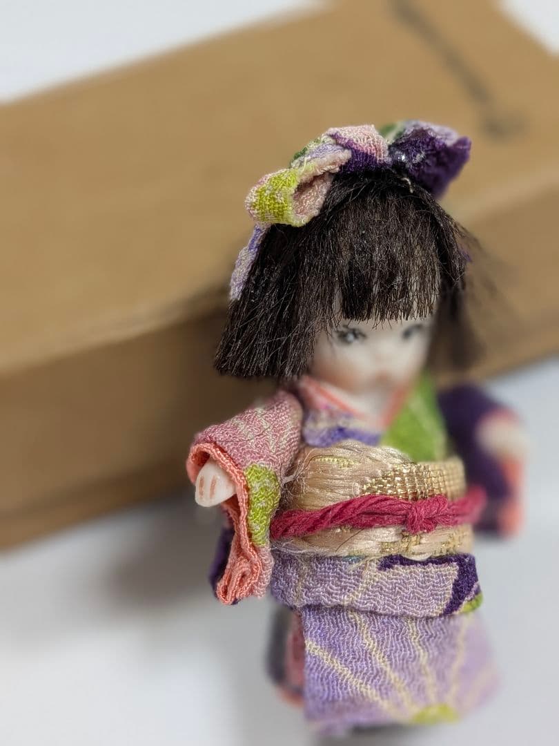 ちびくま工房　パティちゃん　古布を着る　4.5センチ