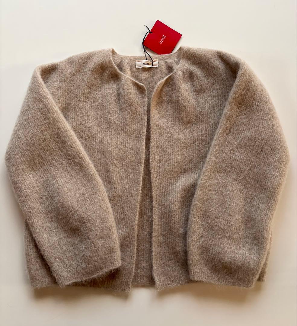 新品lunfil Bshop モヘヤショートカーディガン