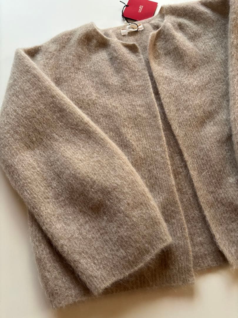 新品lunfil Bshop モヘヤショートカーディガン