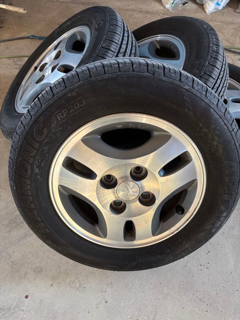 ②ダイハツ純正アルミ　タイヤセット 13インチ