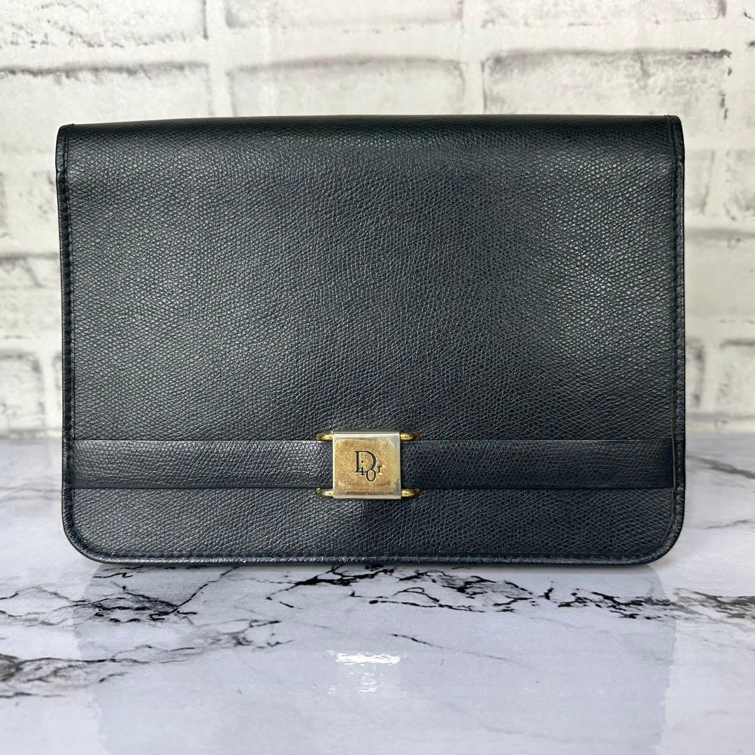 希少✨オールドディオール ショルダー ハンドバッグ トロッター ブラック