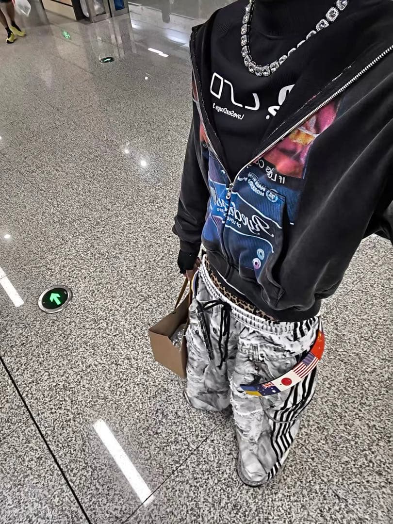 RYE CHASIN ダメージ加工 バギーパンツ ワイド 白 y2k opium