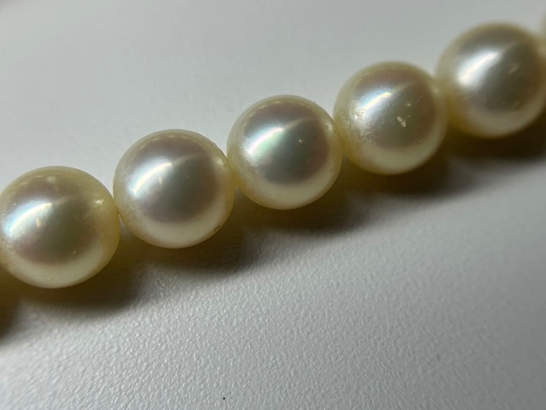 本真珠 ネックレス•イヤリングセット約40cm パール6.8ｍｍ、8mm