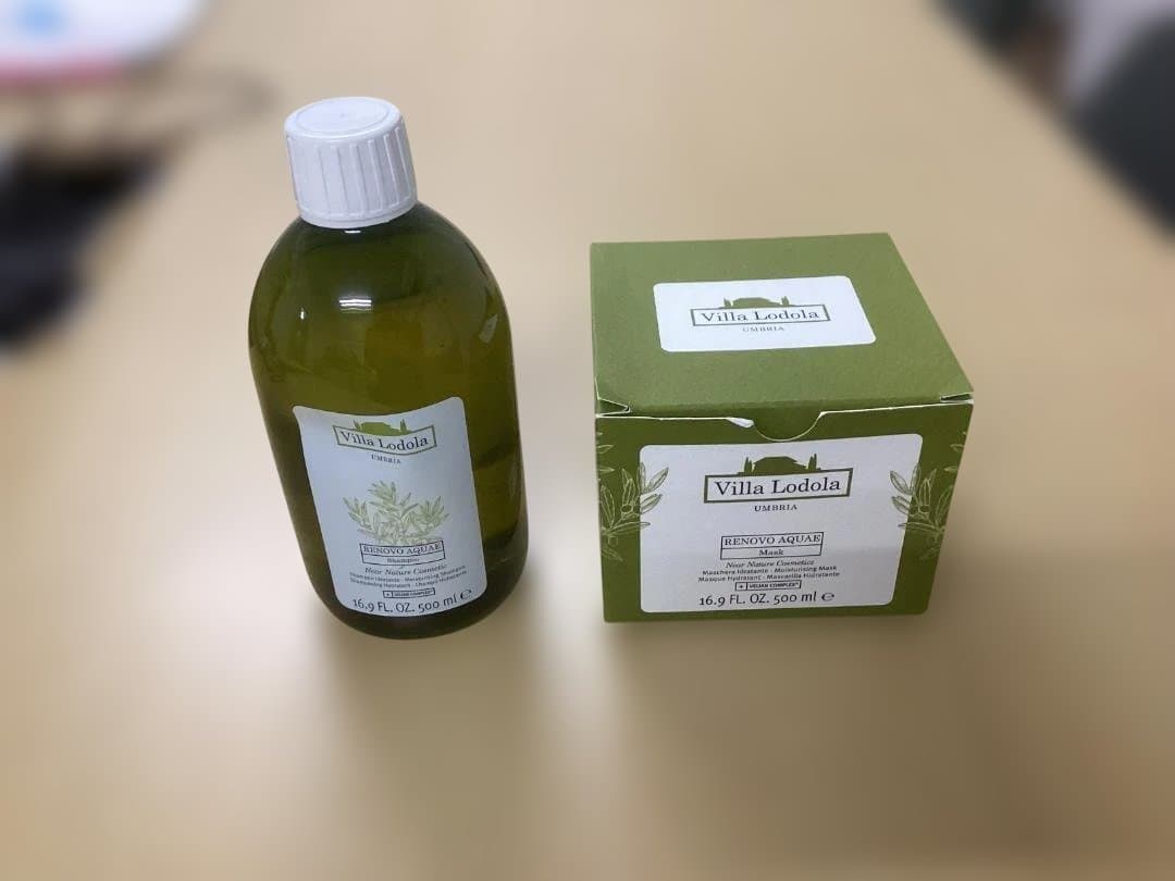 Villa Lodola シャンプー& ヘアマスク 各500ml専用ポンプ付き