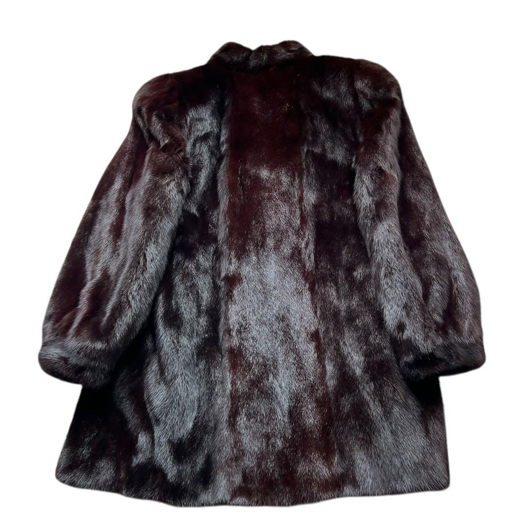 着丈80cm グラマミンク サガミンク リアルファー毛並み なめし柔らか 艶◎