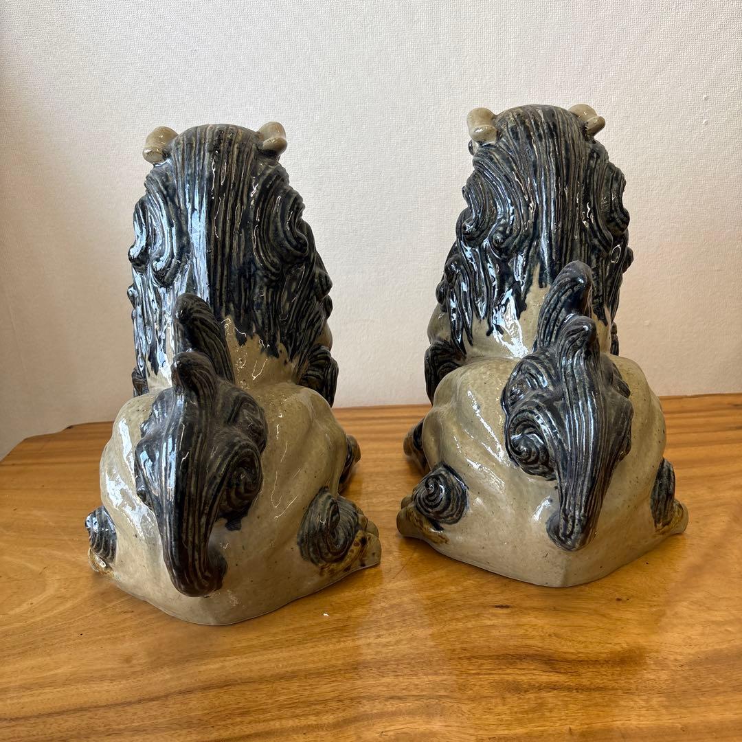 魔除け　狛犬　シーサー　守り神　縁起物　高さ約31cm