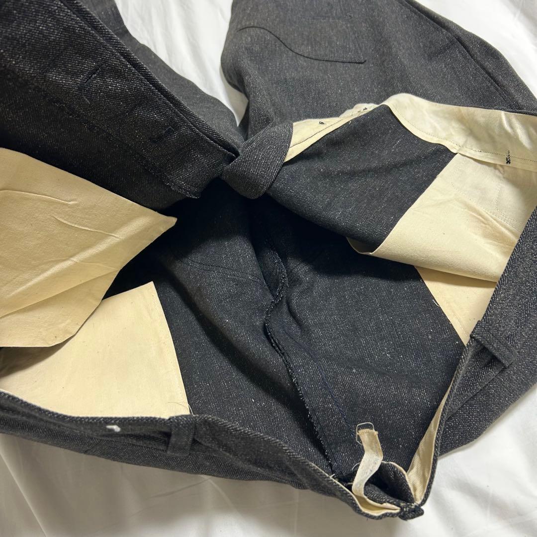 40s 50s 60s ヴィンテージ ジョッパーズパンツ ブラックシャンブレー