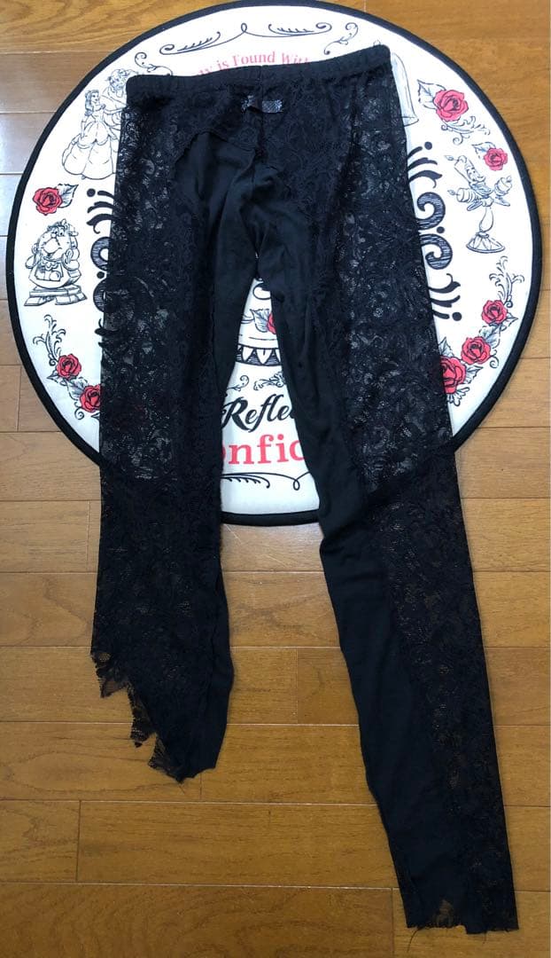 【イフシックスワズナイン】アシンメトリーレースレギンス