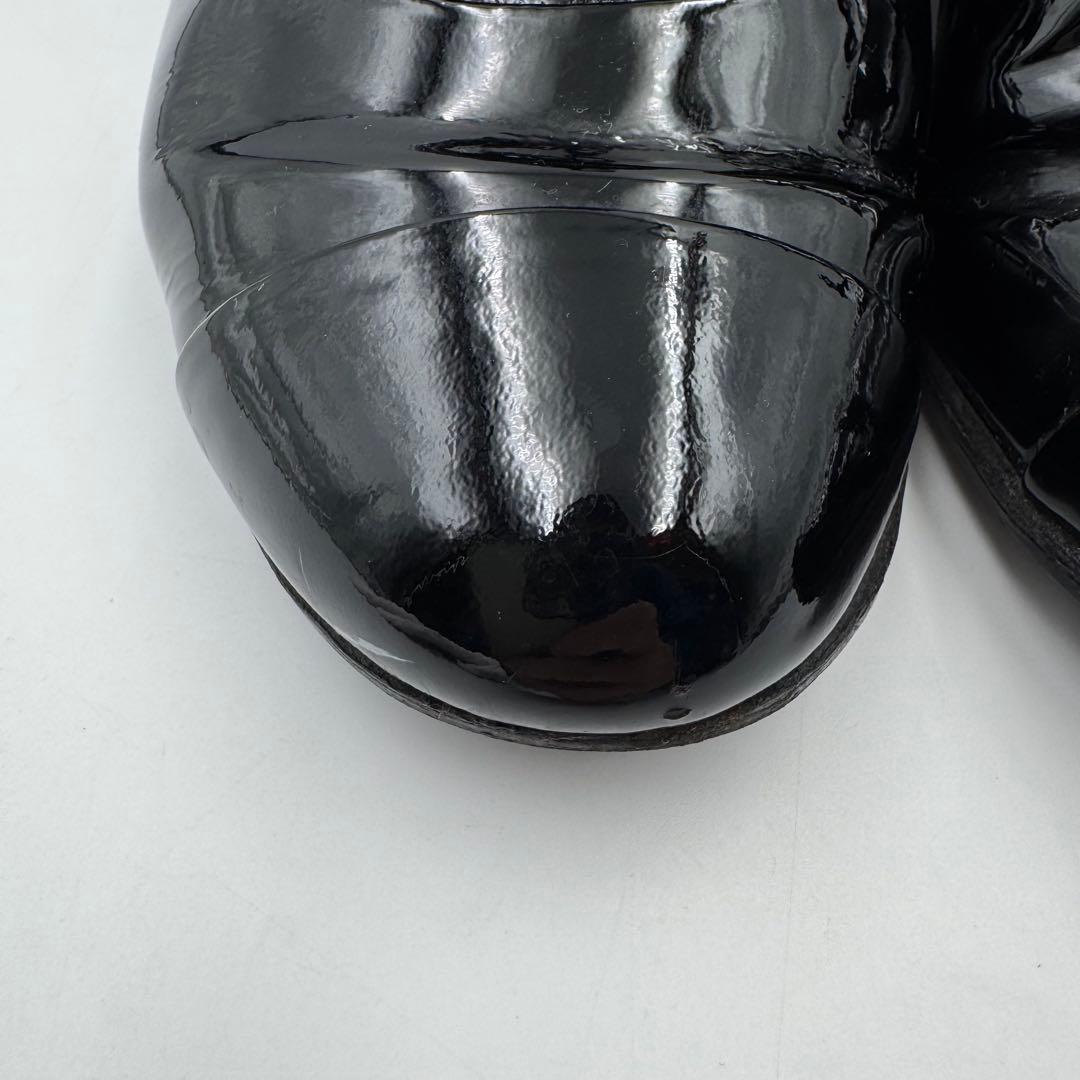 CHANEL シャネル　ココマーク　カメリア　ブラック　エナメル　サイズ37