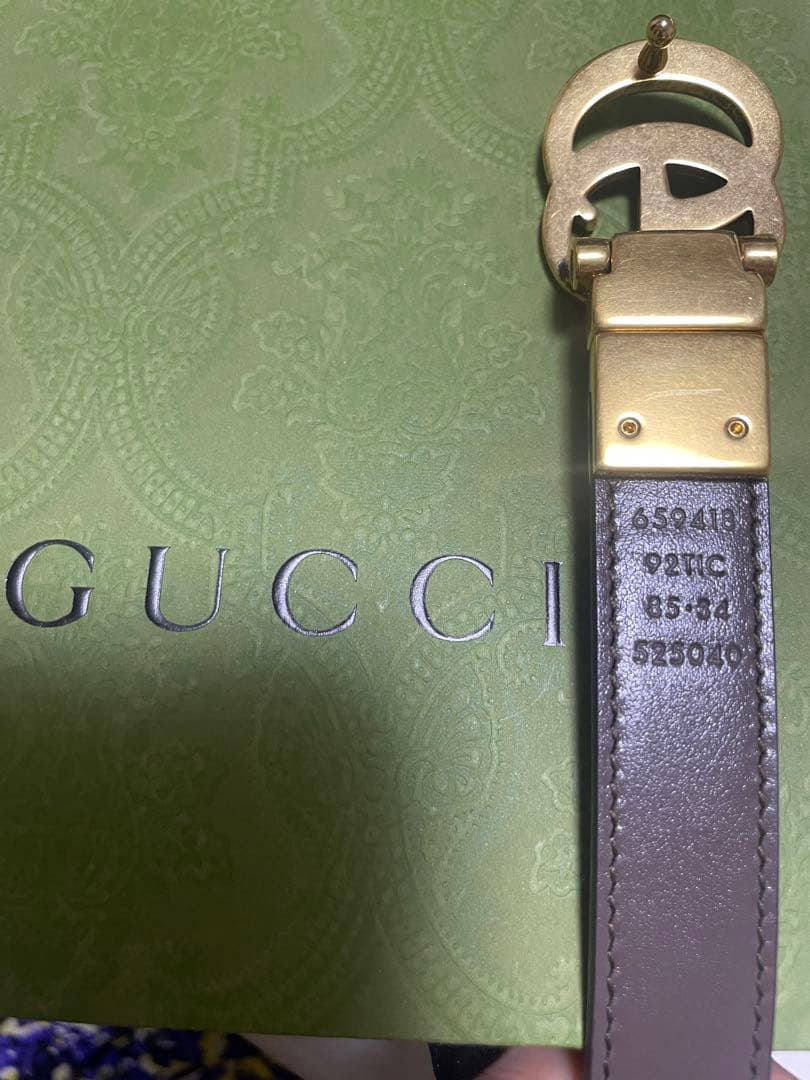 GUCCI グッチ GGマーモント リバーシブルベルト 659418