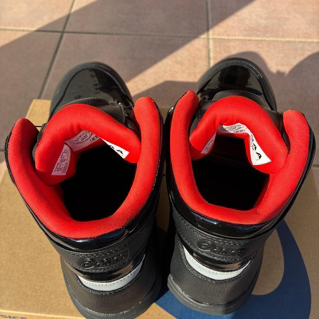 ASICS BOAシステム安全靴 ブラック/レッド　24.5cm