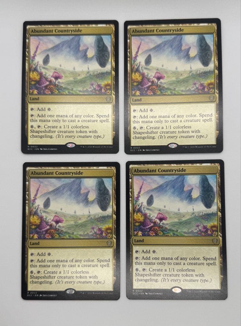 MTG 豊かな在郷 英語版 4枚 ECC ローウィンの昏明統率者