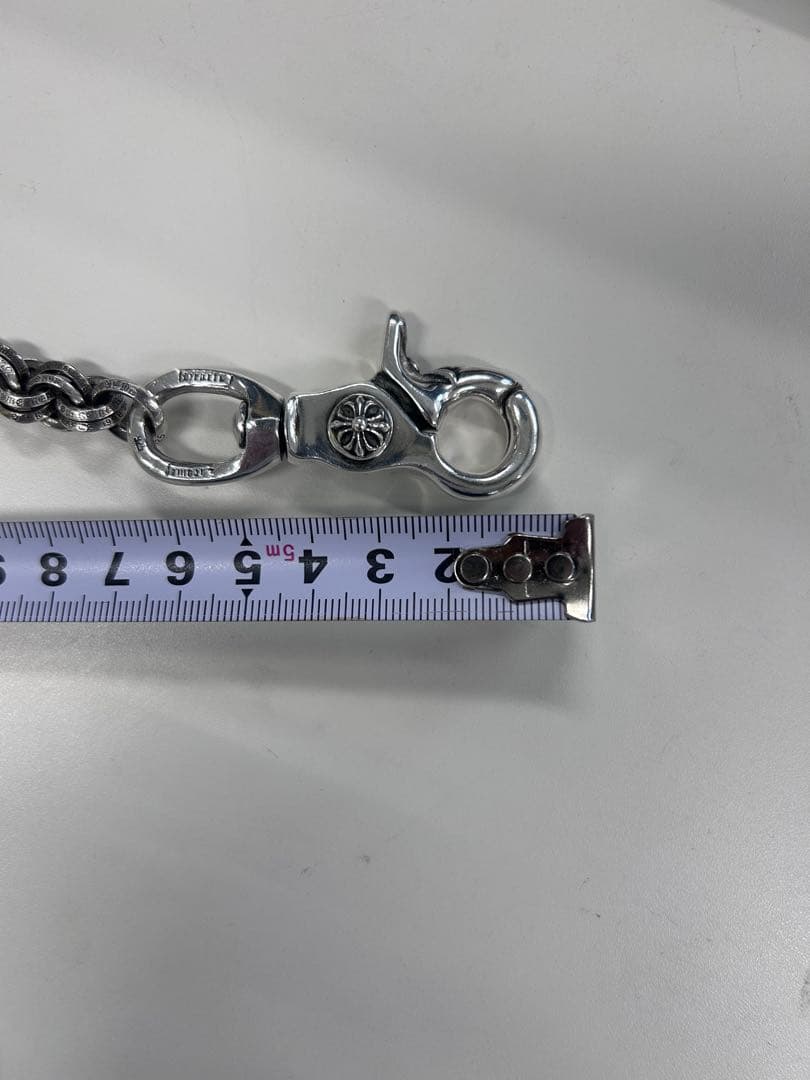 クロムハーツ 1クリップダブルBリング シルバーウォレットチェーン