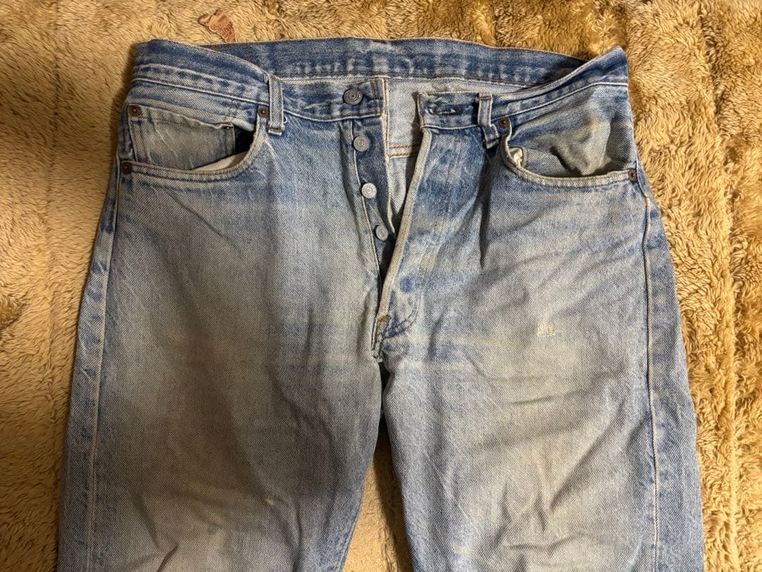 【超希少】Levi's 501 66後期 ハチマル最初期 刻印6 脇割り W35