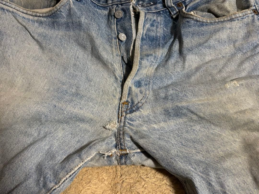 【超希少】Levi's 501 66後期 ハチマル最初期 刻印6 脇割り W35