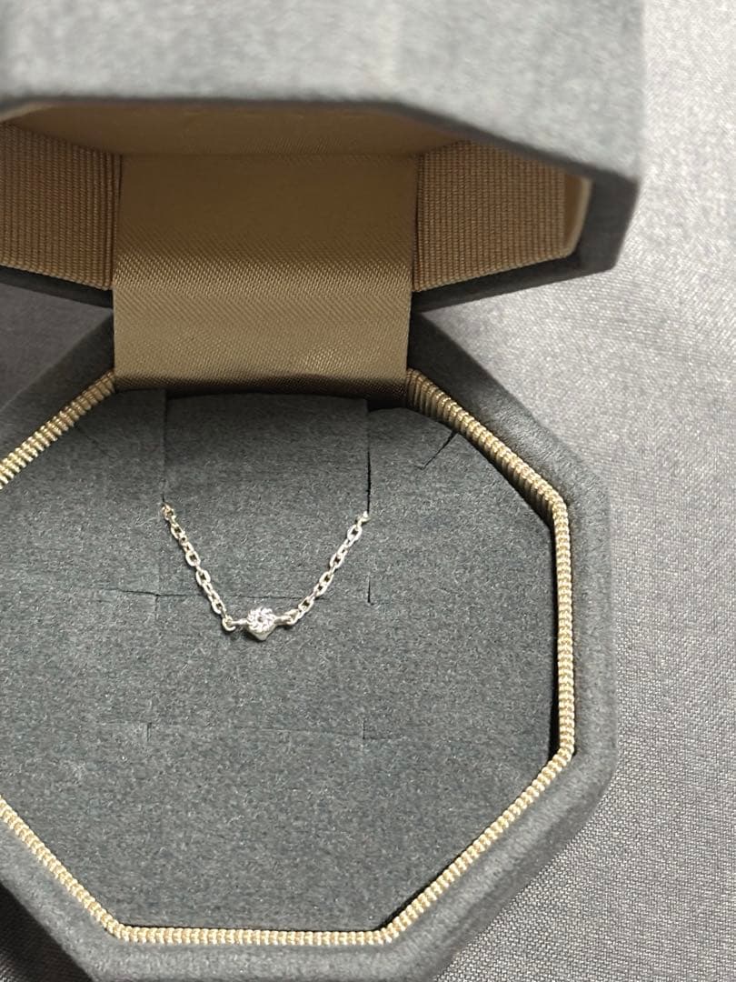 シンプル シルバー アンクレット　agate