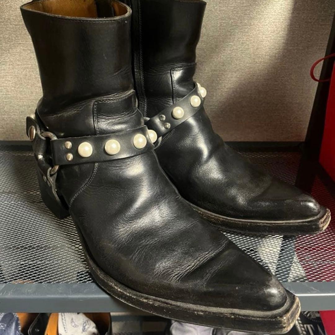 ジョンローレンスサリバン ポインテッドトゥ ブーツ