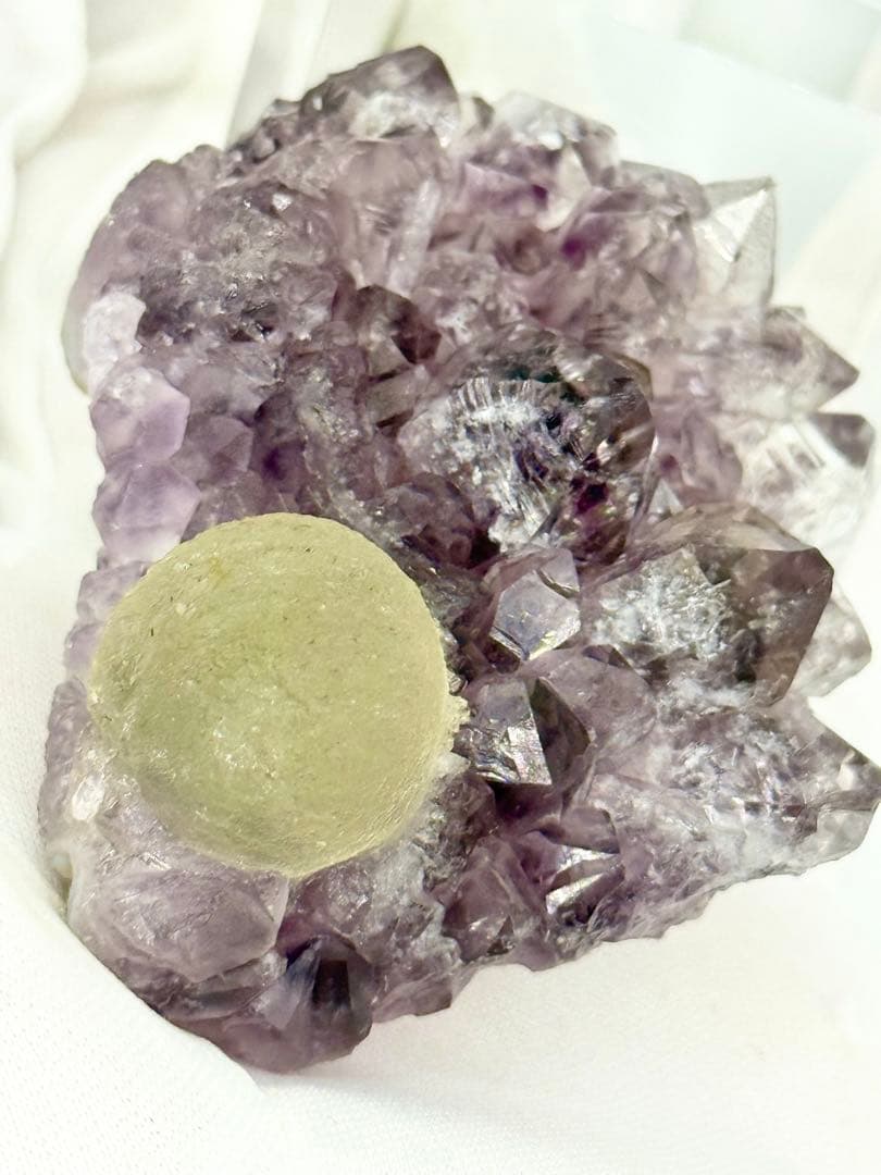 球状フローライト　インド産　蛍石　原石標本　鉱物標本　原石　ポンデリング