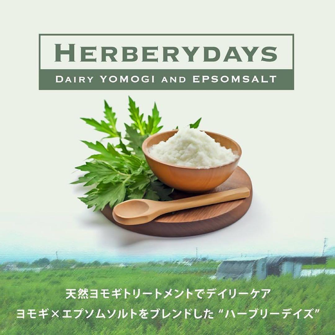 未開封✨HERBERYDAYS バスソルト エプソムソルト よもぎ 5包入り