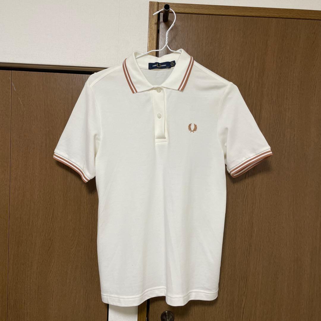 FRED PERRY ホワイトポロシャツ Sサイズ