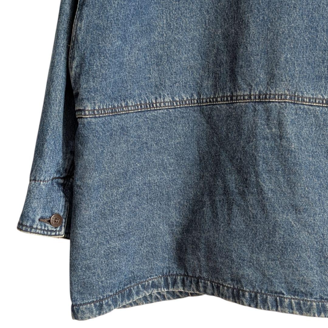 ^_^さま 00s L.L.BEAN デニム地 ハンティングジャケット 中綿付き