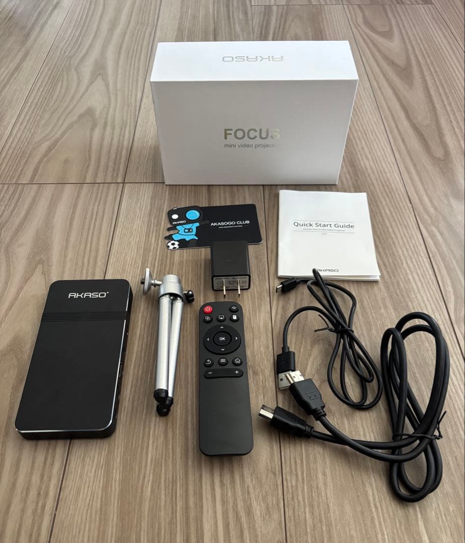 AKASO プロジェクター 小型 DLP ミニ 1080P