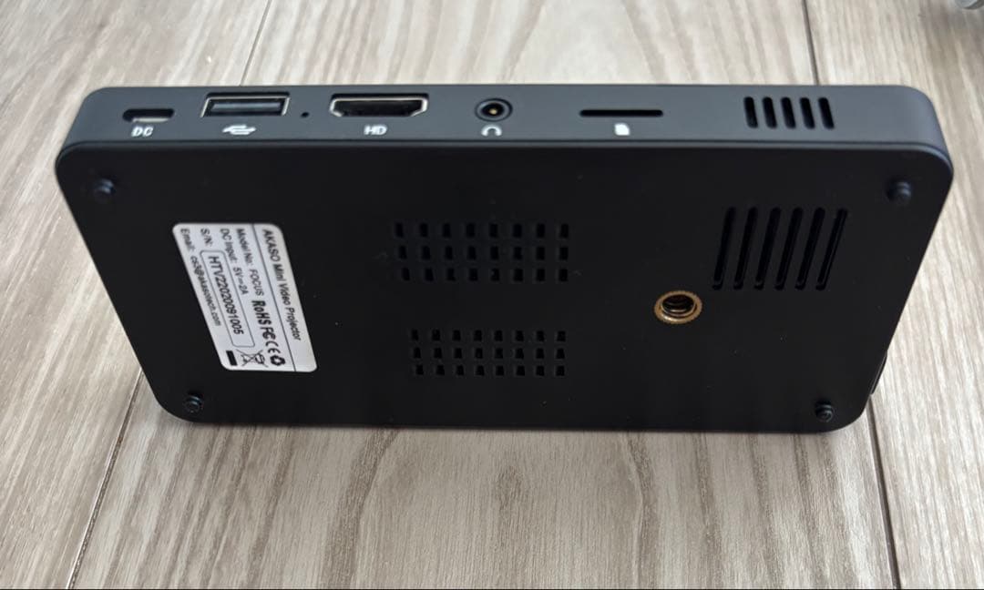 AKASO プロジェクター 小型 DLP ミニ 1080P