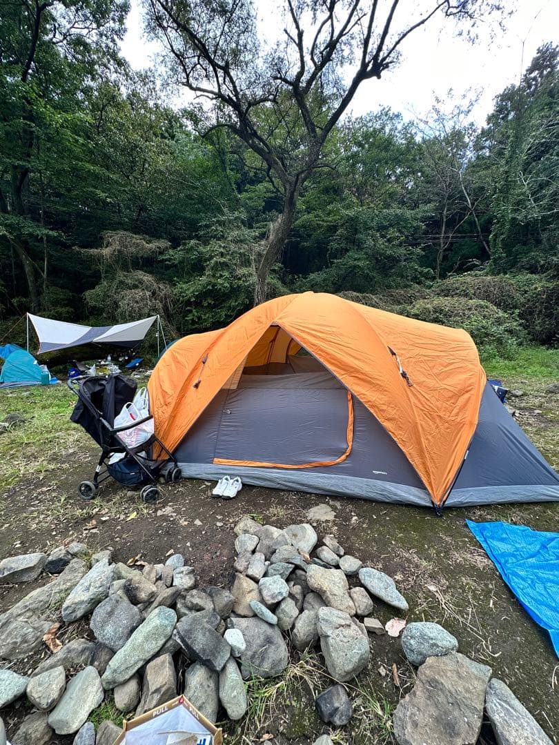 Amazon Basics ドームテント 8人用 オレンジとグレー