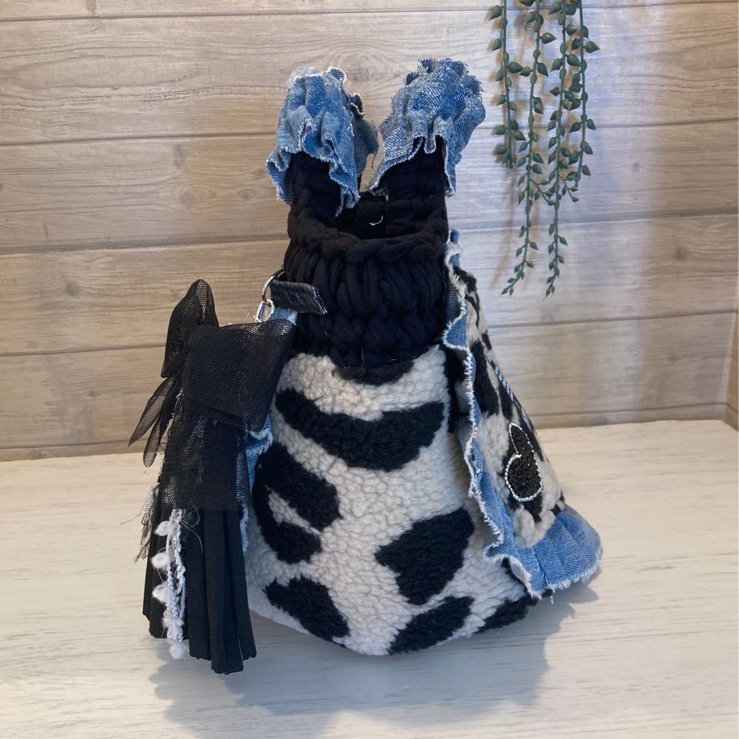 Ｎｏ576 ハンドメイドバッグ デニムリメイクバッグ リメイクデニムちょここ様