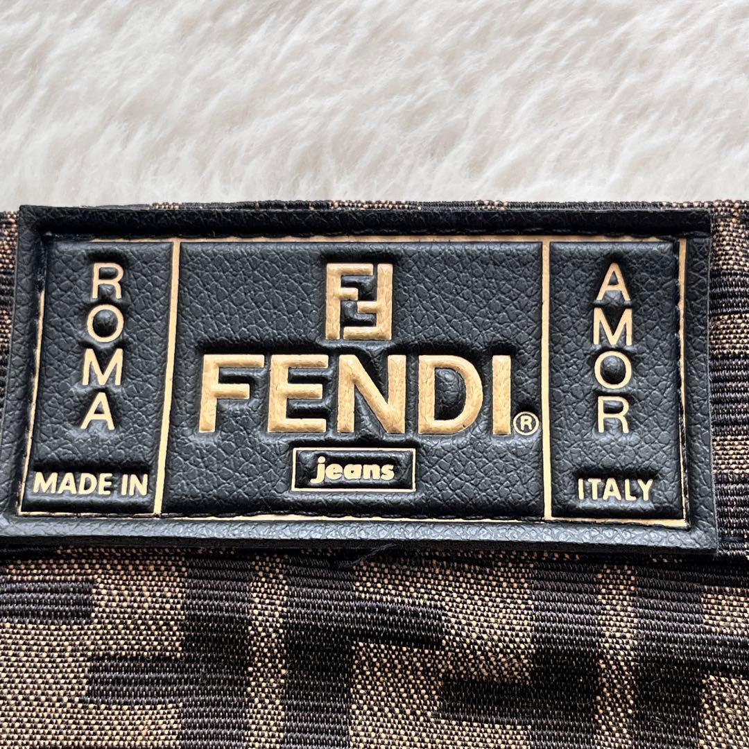 美品✨FENDI フェンディ ジャガード スカート ズッカ 総柄　FF ロゴ