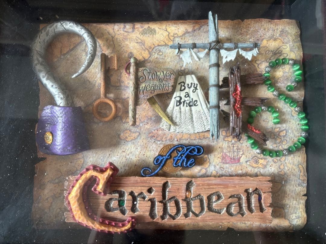 パイレーツオブカリビアン シャドーボックス 壁掛け インテリア ディズニー