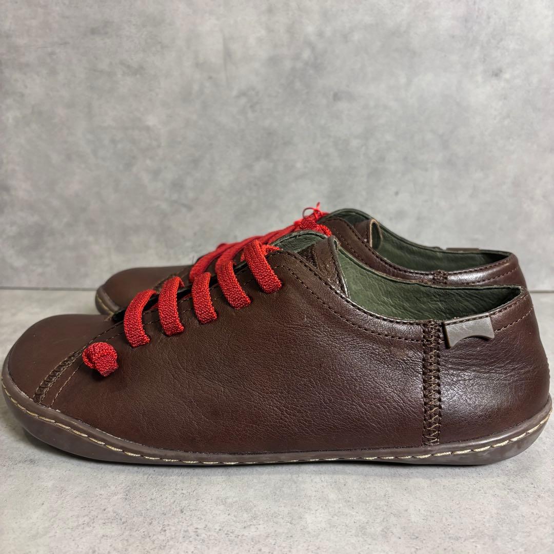 未使用品 カンペール ペウカミ レザースニーカー　ブラウン　37