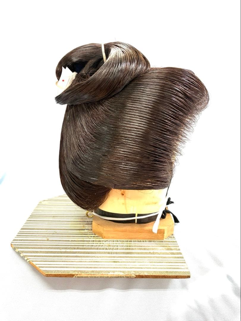 辰巳7号、前割れ、中古舞踊かつら、日本髪かつら、大衆演劇かつら、ケース付き