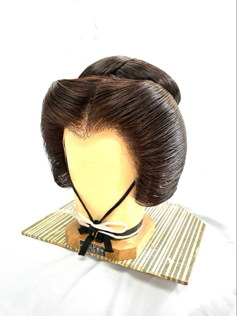 辰巳7号、前割れ、中古舞踊かつら、日本髪かつら、大衆演劇かつら、ケース付き