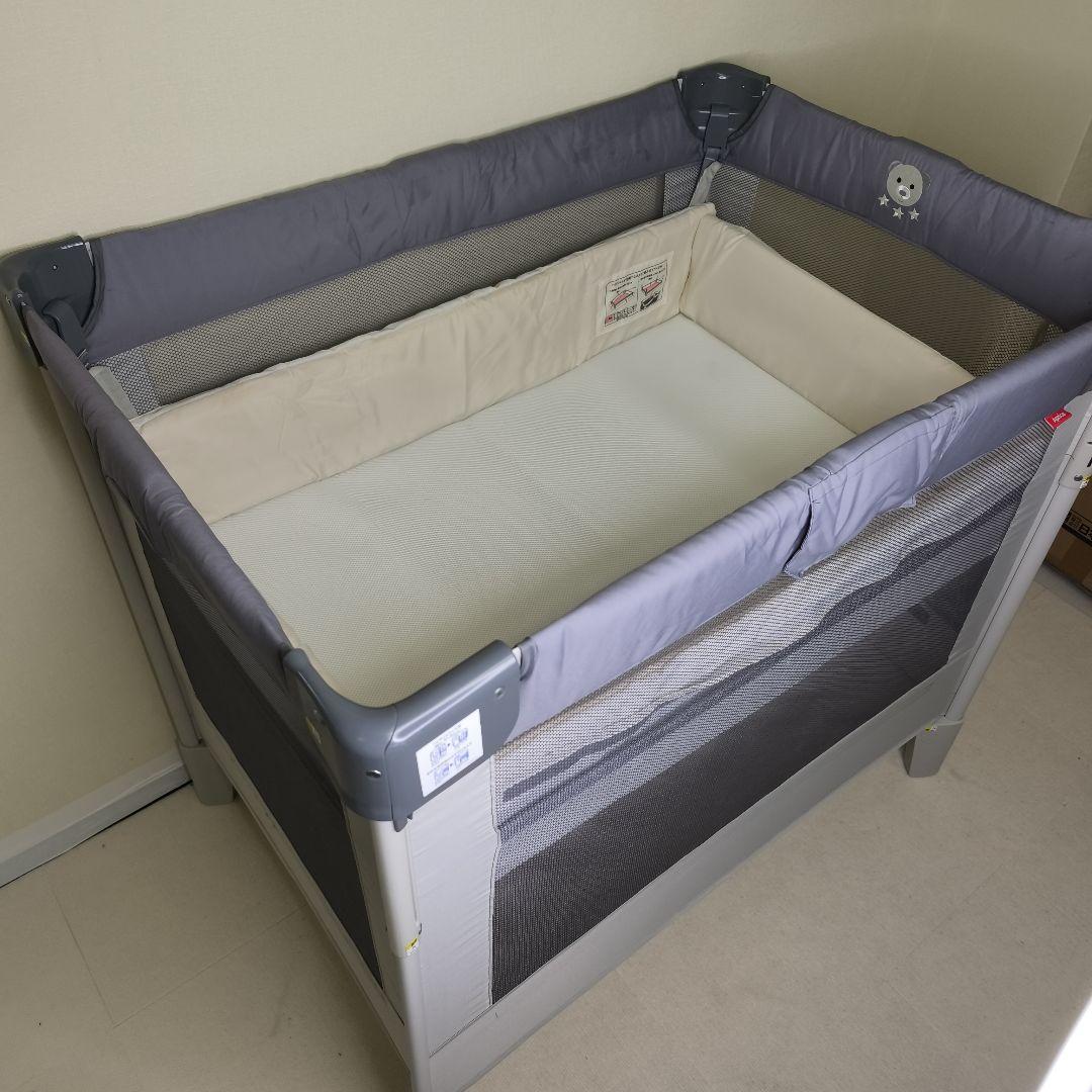 上位モデル Apricaベビーベッド ココネルエアー グレーベアー1