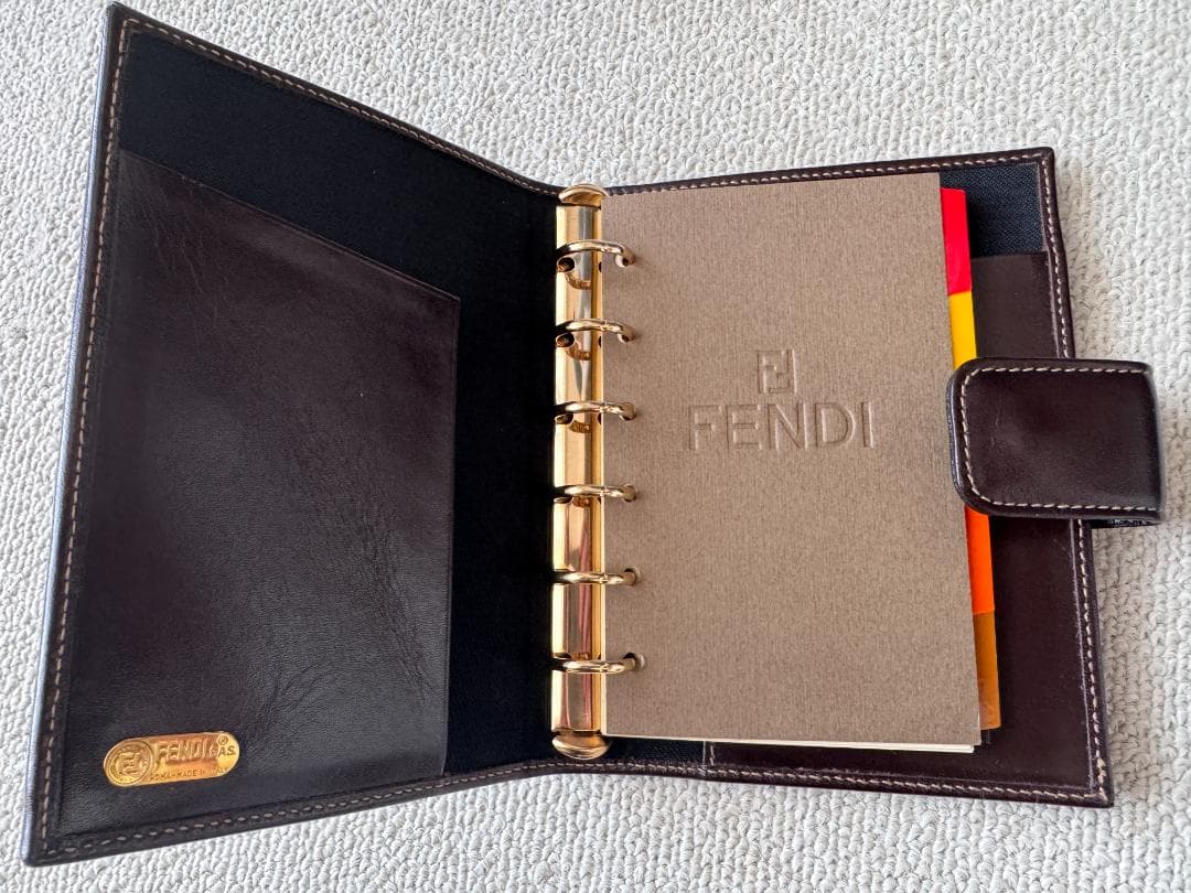 FENDI フェンディ ズッカ柄 手帳 用紙付き ヴィンテージ品
