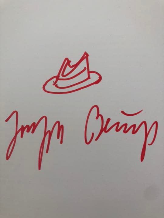 ヨーゼフ　ボイス展　本人サイン本