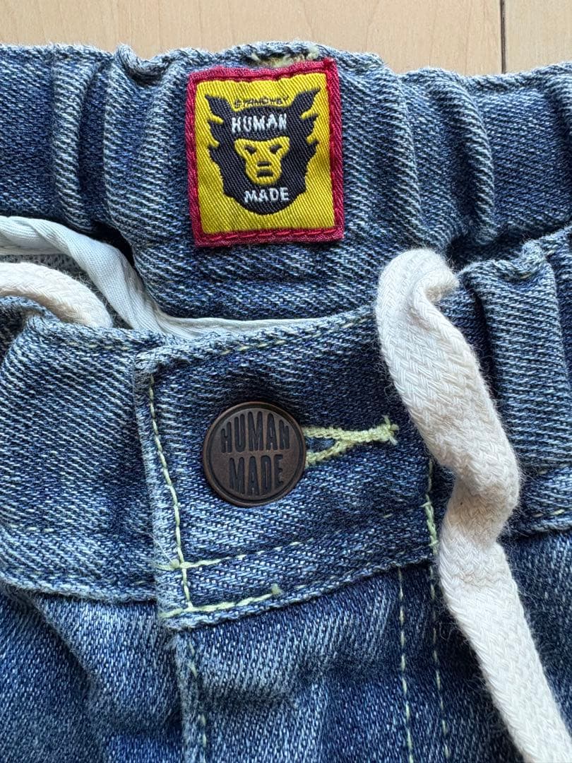 HUMAN MADE（ヒューマンメイド）コットンポリレーヨン ロゴデニムパンツ
