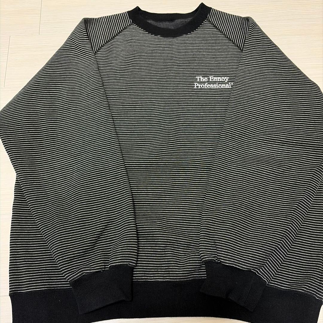 s*n様 24AW ENNOY BORDER CREW NECK SWEAT