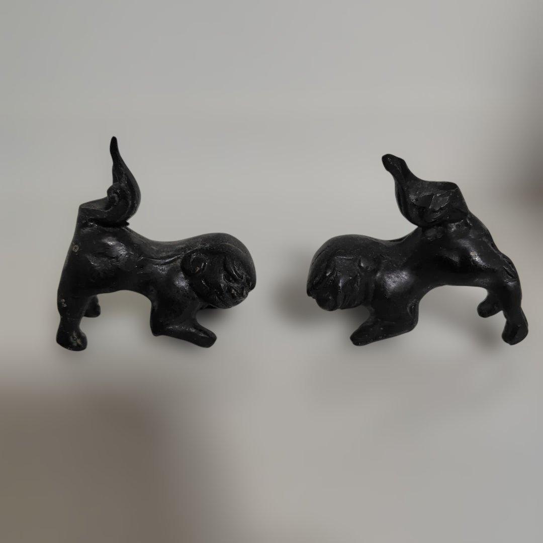 Fumi-Fumi狛犬 一対と白磁香炉