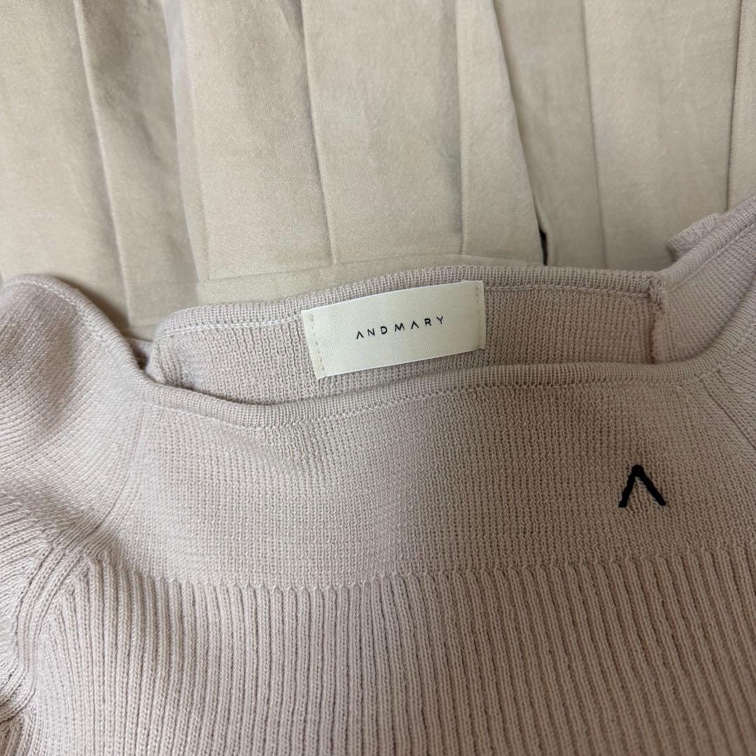 ワンピース ANDMARY High waist velour mini dress