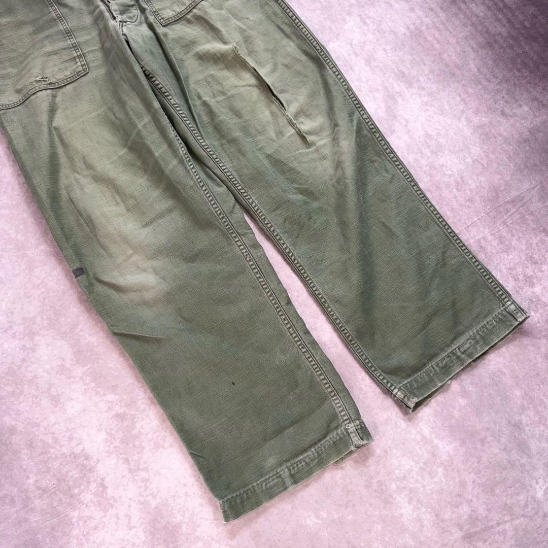 60s og107 コットンサテン ベイカーパンツ