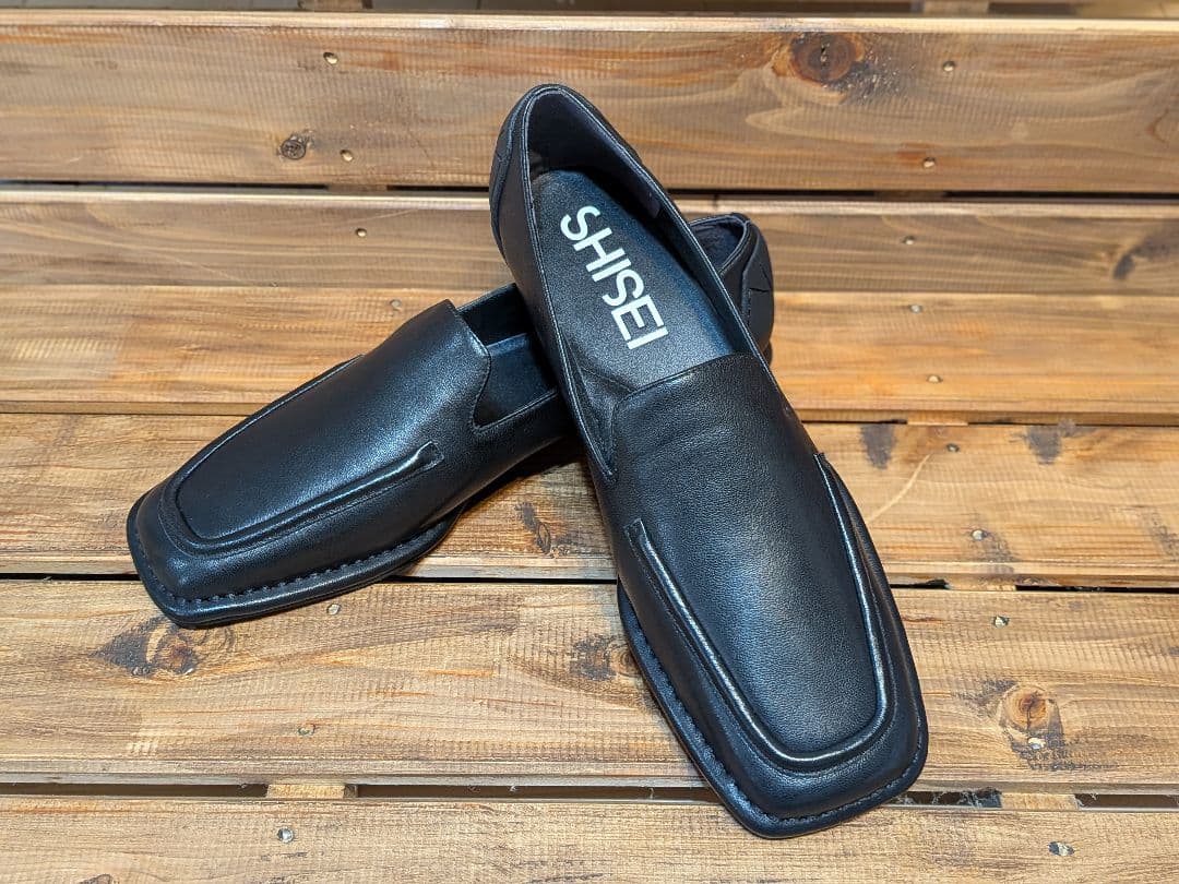 SHISEI シーセイ　シセイ ブラック ローファー　 38